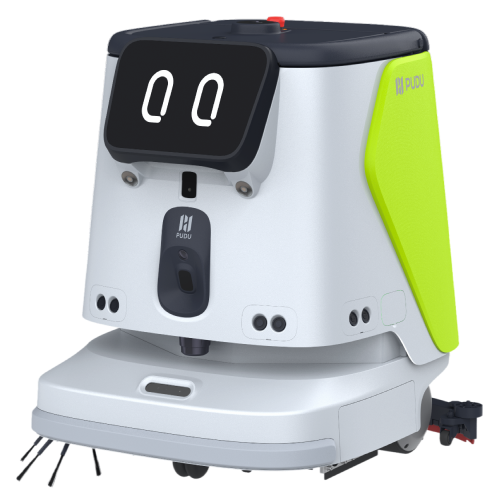 Robot de nettoyage professionnel détouré
